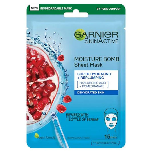 Garnier Skin Active Moisture Bomb Tissue Mask Pomegranate + Hyaluronic Acid