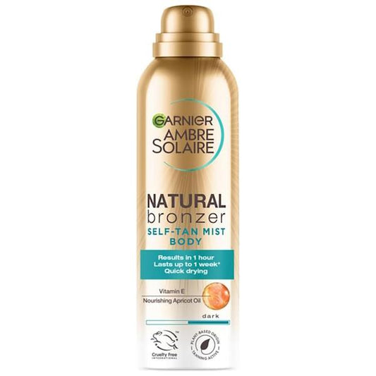 Garnier Ambre Solaire Natural Bronzer Self Tan Mist Body Dark 150ml