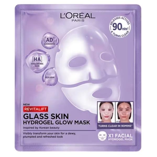 L'Oreal Revitalift Glass Skin Hydrogel Glow Mask 1 Mask