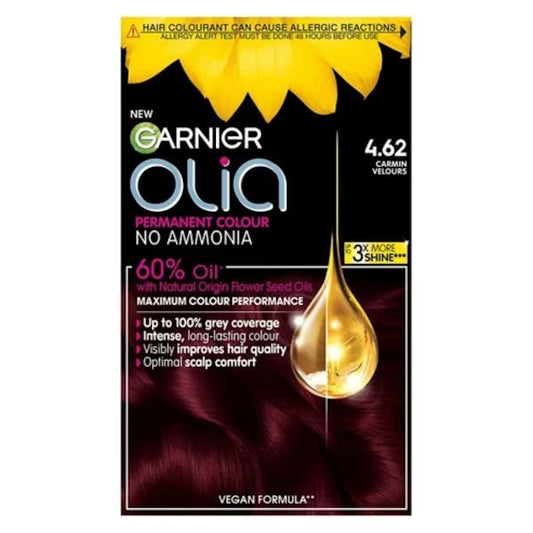 Garnier Olia Permanent Hair Colour 4.62 Carmin Velours