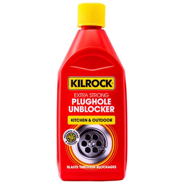 Kilrock Extra Strong Plughole Unblocker Kitchen & Outdoor 500ml