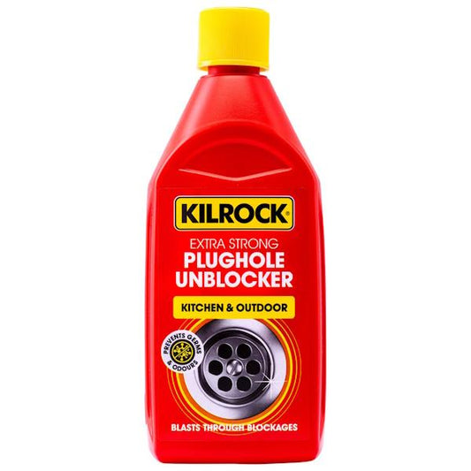 Kilrock Extra Strong Plughole Unblocker Kitchen & Outdoor 500ml