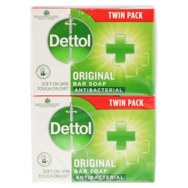 Dettol Original Bar Soap Antibacterial 100g Twin Pack