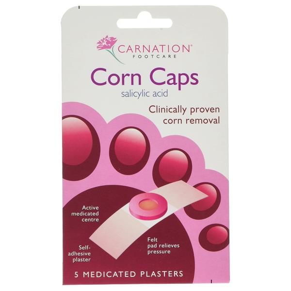 Carnation Footcare Corn Caps 5 Medicated Plasters