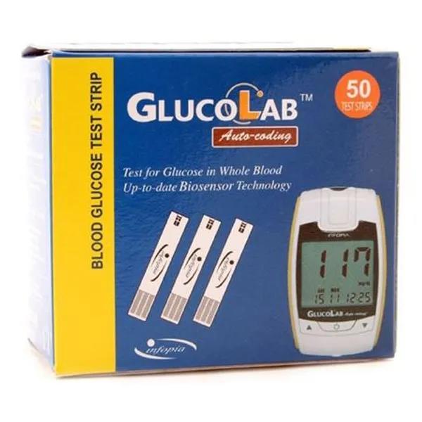 GlucoLab 50 Blood Glucose Test Strips