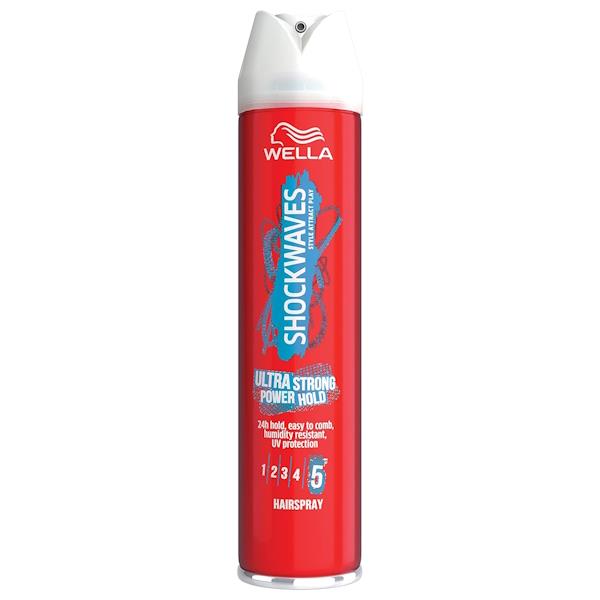 Wella Shockwaves Ultra Strong Power Hold Hairspray 250ml