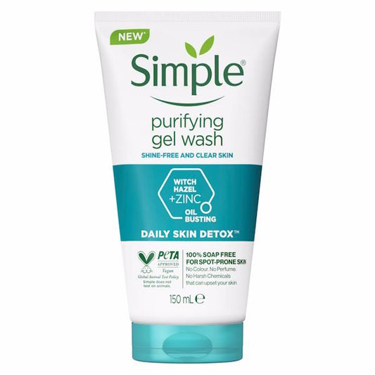 Simple Daily Skin Detox Purifying Gel Wash 150ml