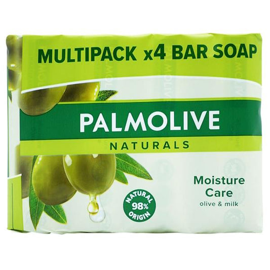 Palmolive Naturals Moisture Care Olive & Milk Soap 4 x 90g Bars