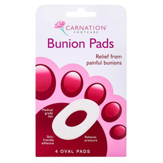 Carnation Footcare Bunion Pads 4 Oval Pads (Case of 12)