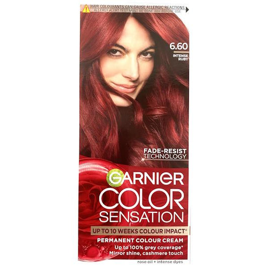 Garnier Color Sensation Permanent Colour Cream 6.60 Intense Ruby