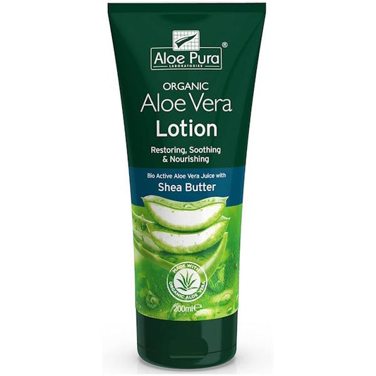 Aloe Pura Organic Aloe Vera Lotion Shea Butter 200ml