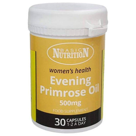 Basic Nutrition Cold Pressed Evening Primrose Oil 500mg 30 Capsules