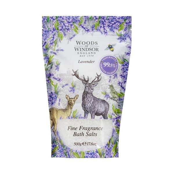 Woods of Windsor Lavender Fine Fragrance Bath Salts 500g