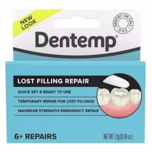 Dentemp Lost Filling Dental Repair 6+ Repairs 1.1g