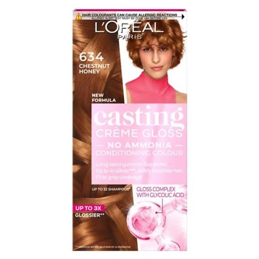 L'Oreal Casting Creme Gloss Semi-Permanent Hair Colour 634 Chestnut Honey