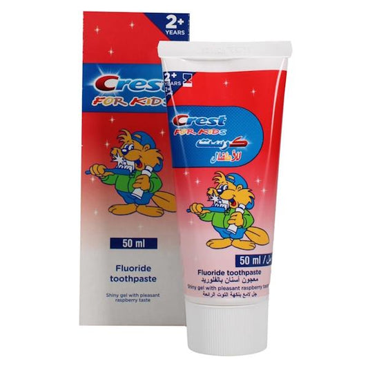 Crest For Kids Fluoride Toothpaste Raspberry Flavour 50ml