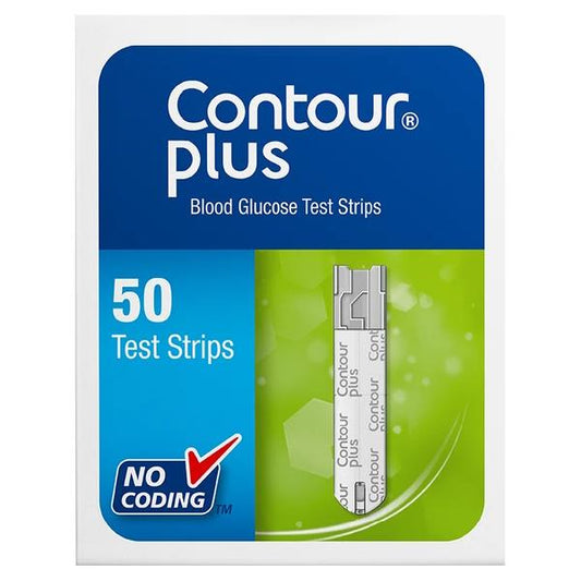 Contour Plus 50 Blood Glucose Test Strips (Case of 12)