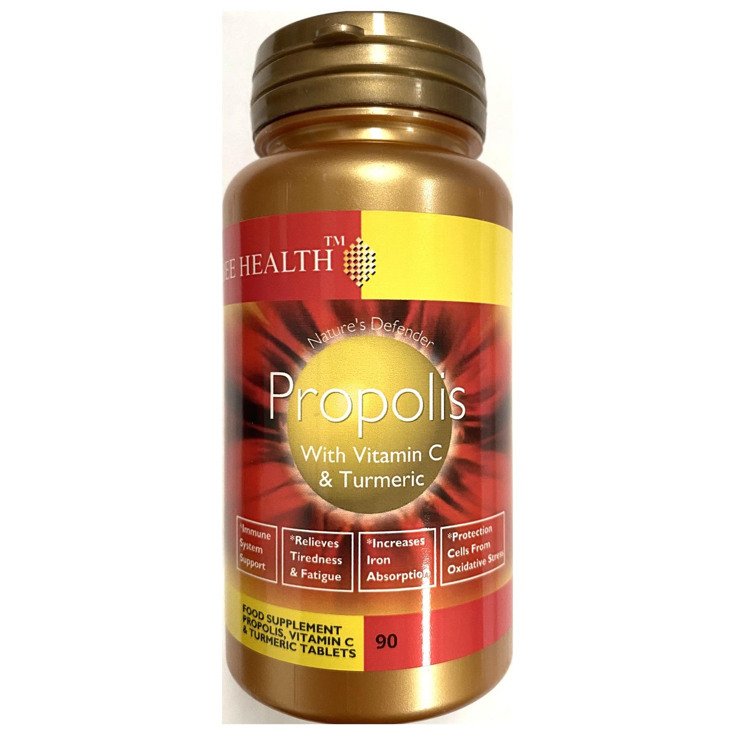 Bee Health Propolis Vitamin C & Turmeric 90 Tablets