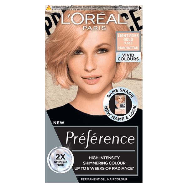 L'Oreal Preference Vivids 9.023 Light Rose Gold