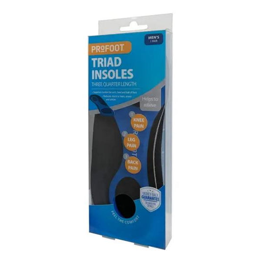 Profoot Triad Three Quarter Length Insoles Men's One Pair