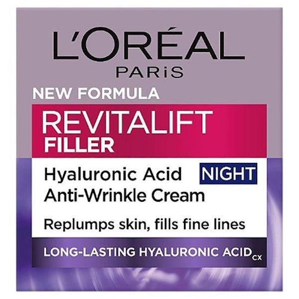 L'Oreal Revitalift Filler Replumping Care Anti-Ageing Night Cream 50ml