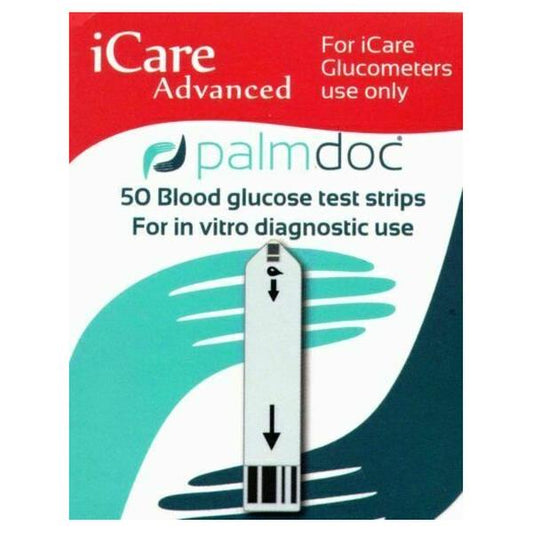 Palmdoc iCare Advanced 50 Blood Glucose Test Strips