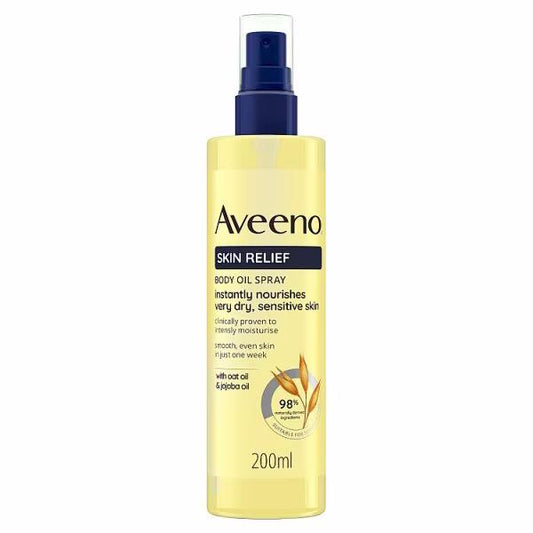 Aveeno Skin Relief Body Oil Spray 200ml (Case of 3)