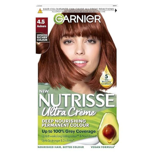 Garnier Nutrisse Creme Permanent Colour 4.5 Auburn