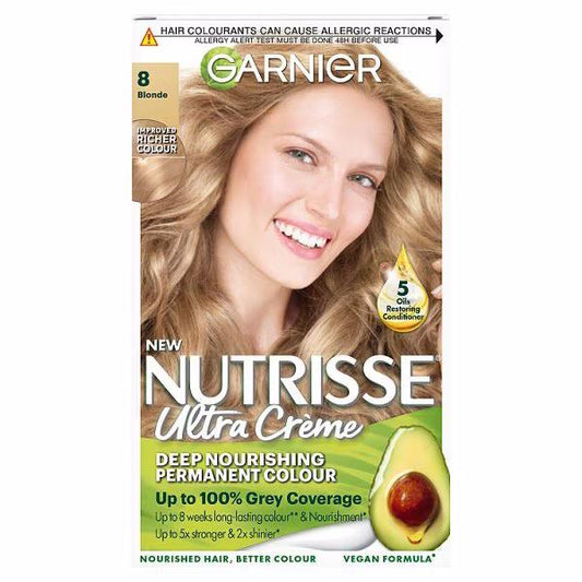 Garnier Nutrisse Creme Permanent Colour 8 Blonde