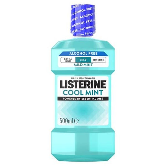 Listerine Daily Mouthwash Cool Mint Milder Taste 500ml