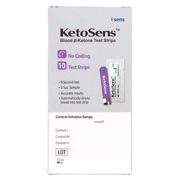 KetoSens 10 Blood B-Ketone Test Strips (Inc. VAT)