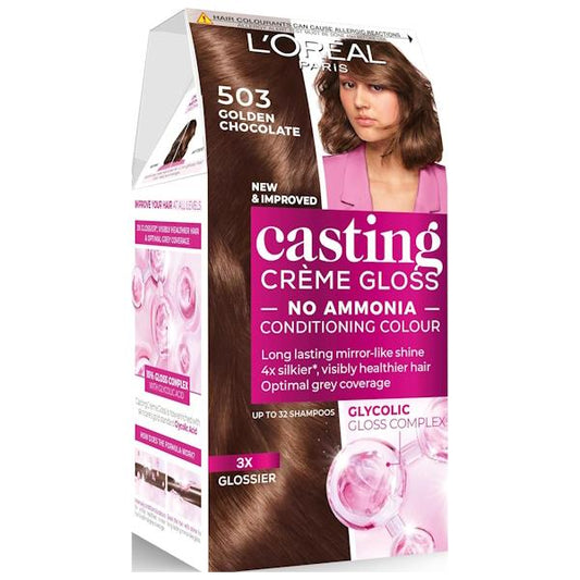 L'Oreal Casting Creme Gloss Semi-Permanent Hair Colour 503 Golden Chocolate