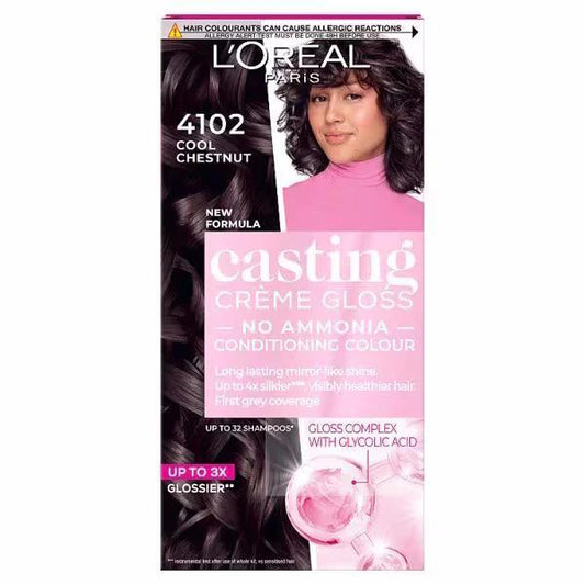 L'Oreal Casting Creme Gloss Semi-Permanent Hair Colour 4102 Cool Chestnut