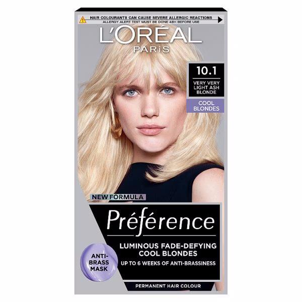 L'Oreal Preference Permanent Colour 10.1 Very Very Light Ash Blonde