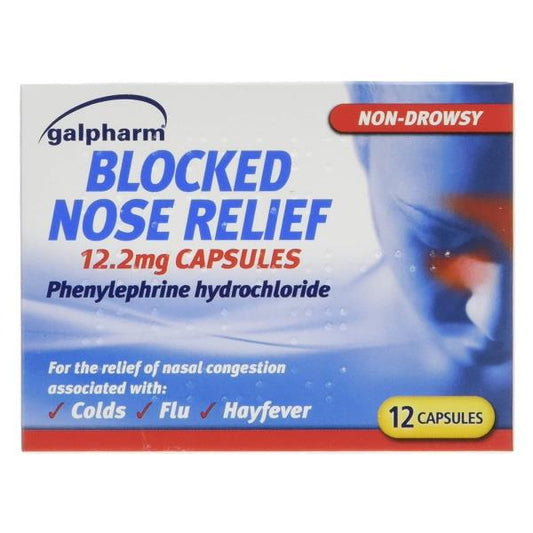 Galpharm Blocked Nose Relief 12 Capsules