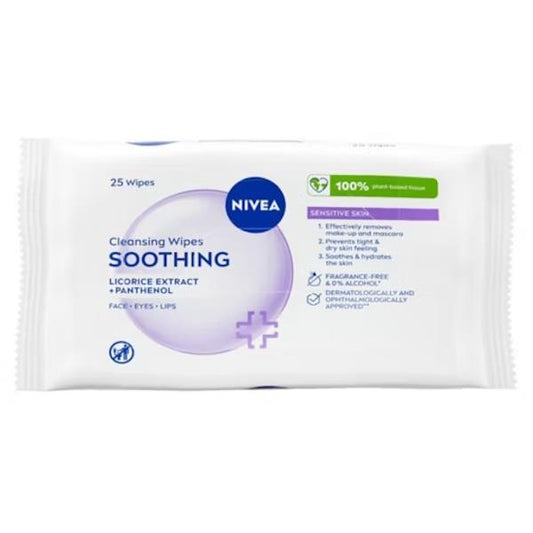 Nivea Soothing Cleansing Wipes 25 Wipes