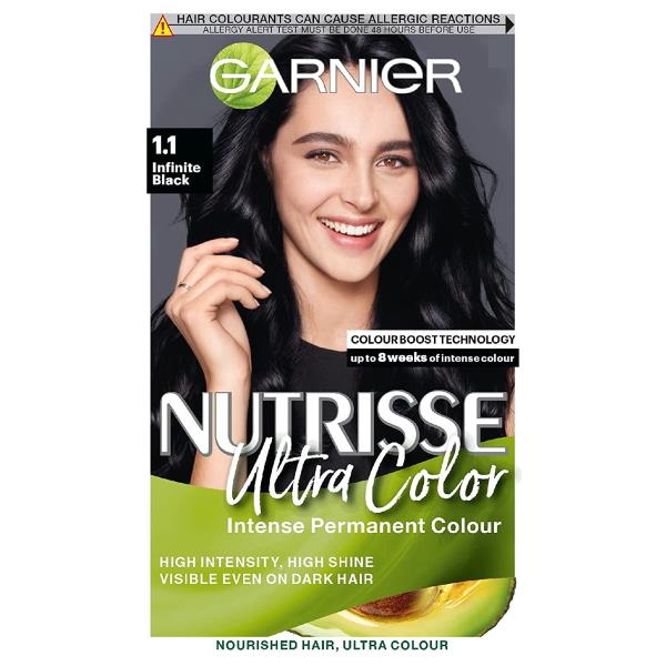 Garnier Nutrisse Ultra Color Permanent Colour 1.1 Infinate Black