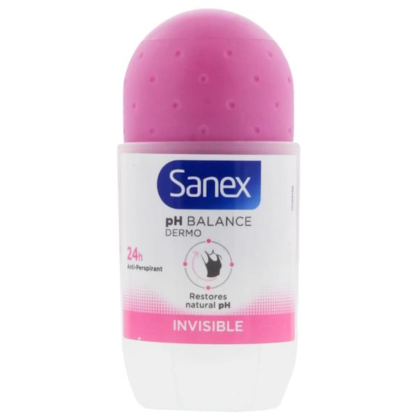 Sanex pH Balance Dermo Invisible Anti Perspirant Roll On 50ml