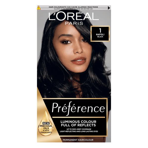 L'Oreal Preference Permanent Colour 1 Napoli Black