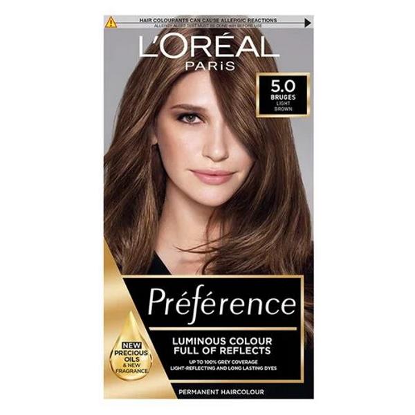 L'Oreal Preference Permanent Colour 5.0 Bruges Light Brown