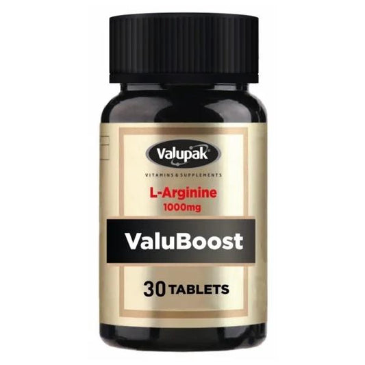 Valupak ValuBoost L-Arginine 1000mg 30 Tablets