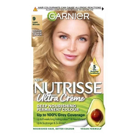 Garnier Nutrisse Creme Permanent Colour 9 Light Blonde