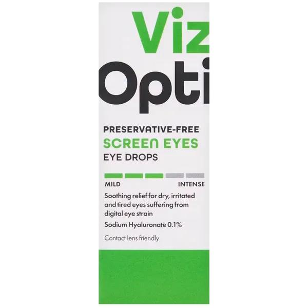 VizOpti Preservative Free Screen Eyes Eye Drops 10ml