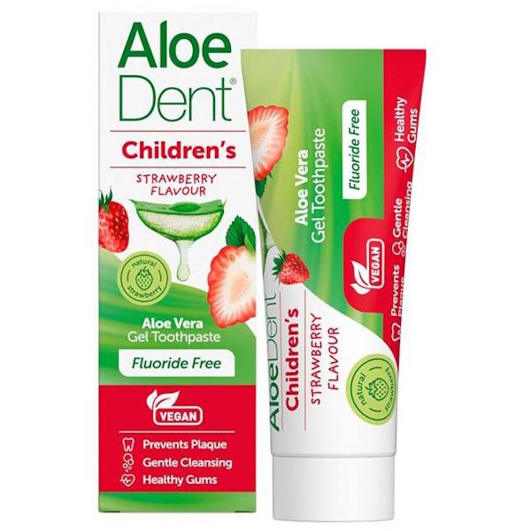 Aloe Dent Children's Strawberry Aloe Vera Gel Toothpaste 50ml