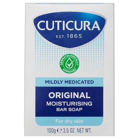 Cuticura Mildly Medicated Original Moisturising Bar Soap 100g