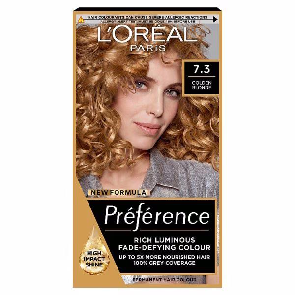 L'Oreal Preference Permanent Colour 7.3 Golden Blonde