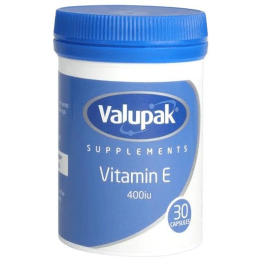 Valupak Vitamin E 400iu 30 Capsules