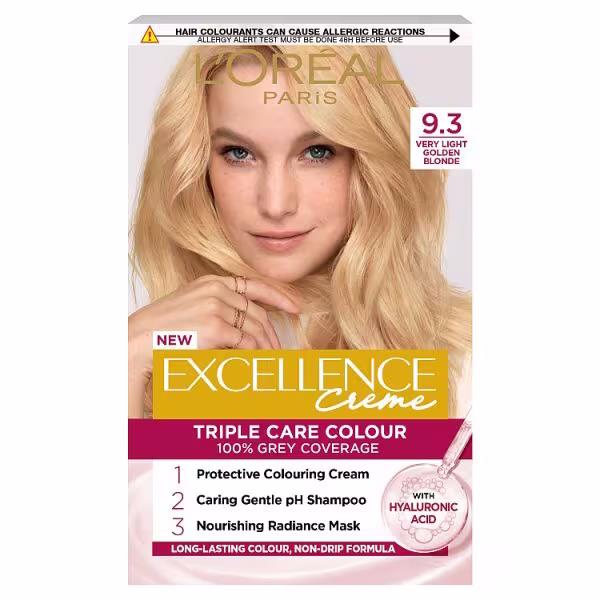 L'Oreal Excellence Creme Triple Care Colour 9.3 Very Light Golden Blonde
