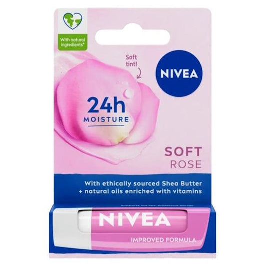 Nivea Lip Balm Soft Rose 4.8g