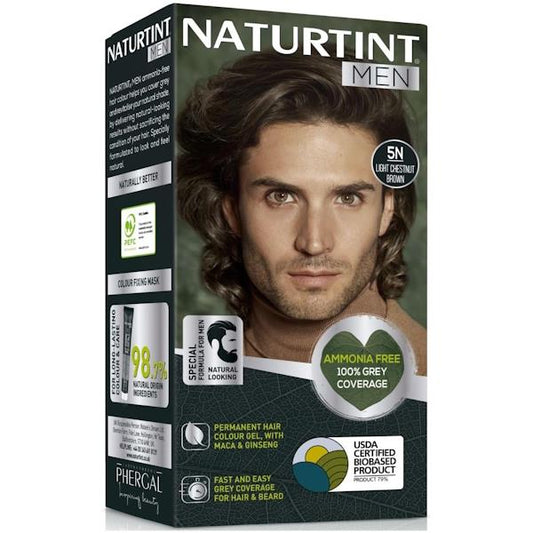 Naturtint Men Hair Colour Gel 5N Light Chestnut Brown